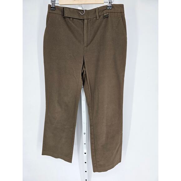 Lauren Ralph Lauren Petite Women's Brown Classic-Fit Straight-Leg Pants Size 10P - Picture 1 of 4